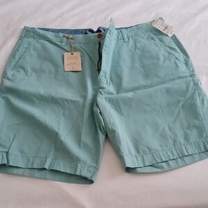 Brooks Brothers Blue Flat Front Casual Shorts